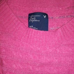 Pink american eagle short sleeve sweater tunic